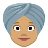 Woman Wearing Turban: Medium Skin Tone on Facebook 2.1
