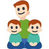 Family - Man: Light Skin Tone, Boy: Light Skin Tone, Boy: Light Skin Tone on Facebook 2.2
