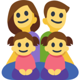 Family: Man, Woman, Girl, Girl on Facebook 2.2