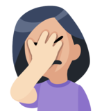 Person Facepalming: Light Skin Tone on Facebook 2.2.1