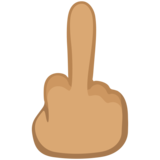 Middle Finger: Medium Skin Tone on Facebook 2.2.1