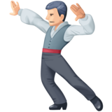Man Dancing: Light Skin Tone on Facebook 3.0