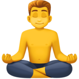 Man in Lotus Position on Facebook 3.0