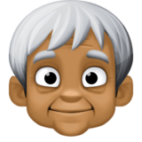 Older Person: Medium-Dark Skin Tone on Facebook 3.0