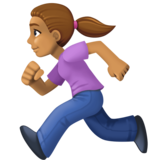 Woman Running: Medium Skin Tone on Facebook 3.0
