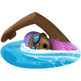 Woman Swimming: Dark Skin Tone on Facebook 3.0