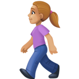 Woman Walking: Medium-Light Skin Tone on Facebook 3.0