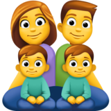 Family: Man, Woman, Boy, Boy on Facebook 3.1