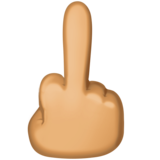 Middle Finger: Medium Skin Tone on Facebook 3.1