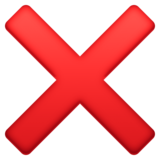 Cross Mark on Facebook 4.0