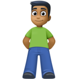 Man Standing: Medium-Dark Skin Tone on Facebook 4.0