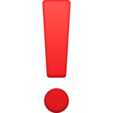 Red Exclamation Mark on Facebook 13.1