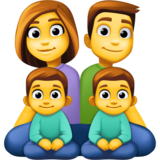Family: Man, Woman, Boy, Boy on Facebook 13.0