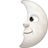 First Quarter Moon Face on Facebook 13.0
