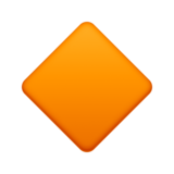 Small Orange Diamond on Facebook 13.0