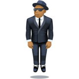 Man in Suit Levitating: Medium-Dark Skin Tone on Facebook 14.0