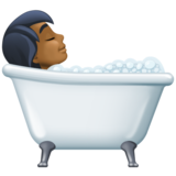Person Taking Bath: Medium-Dark Skin Tone on Facebook 14.0