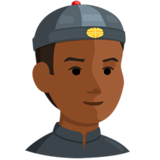 Person with Skullcap: Medium-Dark Skin Tone on Messenger 1.0