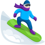 Snowboarder: Light Skin Tone on Messenger 1.0