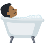 Person Taking Bath: Medium-Dark Skin Tone on Facebook 2.0