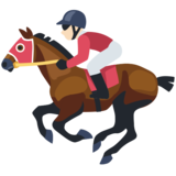 Horse Racing: Light Skin Tone on Facebook 2.0