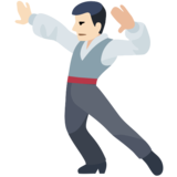 Man Dancing: Light Skin Tone on Facebook 2.0