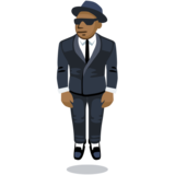 Person in Suit Levitating: Medium-Dark Skin Tone on Facebook 2.0