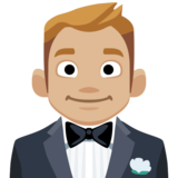 Person in Tuxedo: Medium-Light Skin Tone on Facebook 2.0