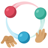 Man Juggling: Medium Skin Tone on Facebook 2.0