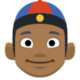 Person with Skullcap: Medium-Dark Skin Tone on Facebook 2.0