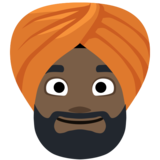 Person Wearing Turban: Dark Skin Tone on Facebook 2.0