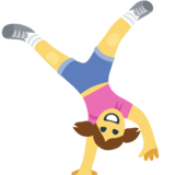 Woman Cartwheeling on Facebook 2.0