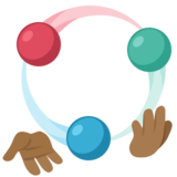 Woman Juggling: Medium-Dark Skin Tone on Facebook 2.0