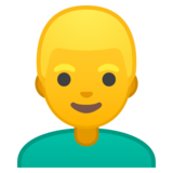 Man: Blond Hair on Google Noto Color Emoji Android 8.0