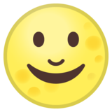 Full Moon Face on Google Noto Color Emoji Android 8.0