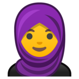 Woman with Headscarf on Google Noto Color Emoji Android 8.0