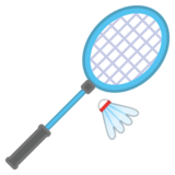 Badminton on Google Noto Color Emoji Android 8.1
