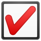 Check Box with Check on Google Noto Color Emoji Android 8.1