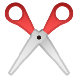 Scissors on Google Noto Color Emoji Android 8.1