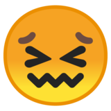 Confounded Face on Google Noto Color Emoji Android 8.1