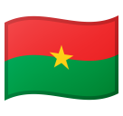 Flag: Burkina Faso on Google Noto Color Emoji Android 8.1