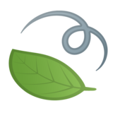 Leaf Fluttering in Wind on Google Noto Color Emoji Android 8.1
