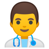 Man Health Worker on Google Noto Color Emoji Android 8.1