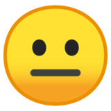 Neutral Face on Google Noto Color Emoji Android 8.1