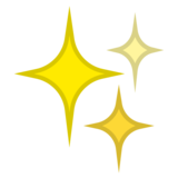Sparkles on Google Noto Color Emoji Android 8.1