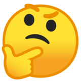 Thinking Face on Google Noto Color Emoji Android 8.1