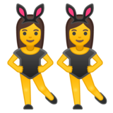 Women with Bunny Ears on Google Noto Color Emoji Android 8.1