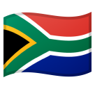 Flag: South Africa on Google Noto Color Emoji Android 9.0