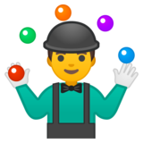 Person Juggling on Google Noto Color Emoji Android 9.0