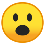 Face with Open Mouth on Google Noto Color Emoji Android 10.0